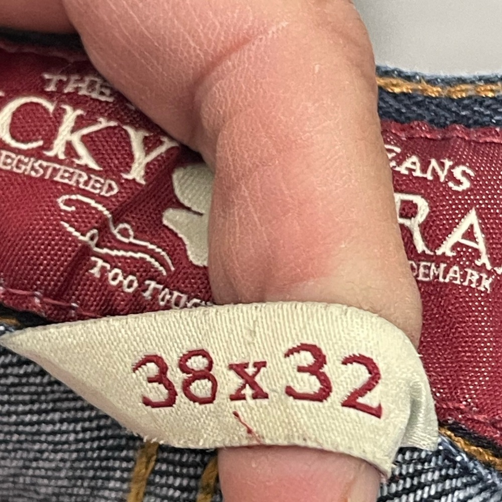 Lucky Brand men’s #361 vintage straight leg jeans size 38X32 GUC - Picture 7 of 7